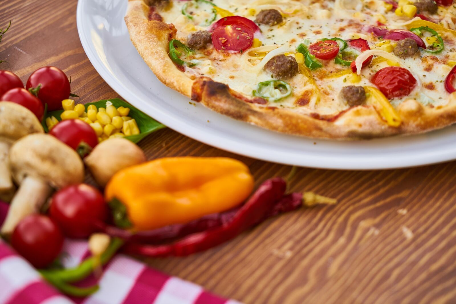 Sony a7R II sample photo. Pizza, dough, flour photography