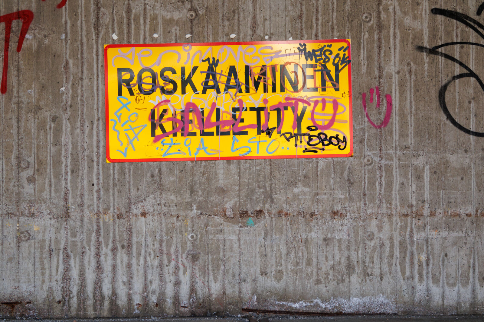 Canon RF-S 18-45mm F4.5-6.3 IS STM sample photo. Littering forbidden graffiti photography