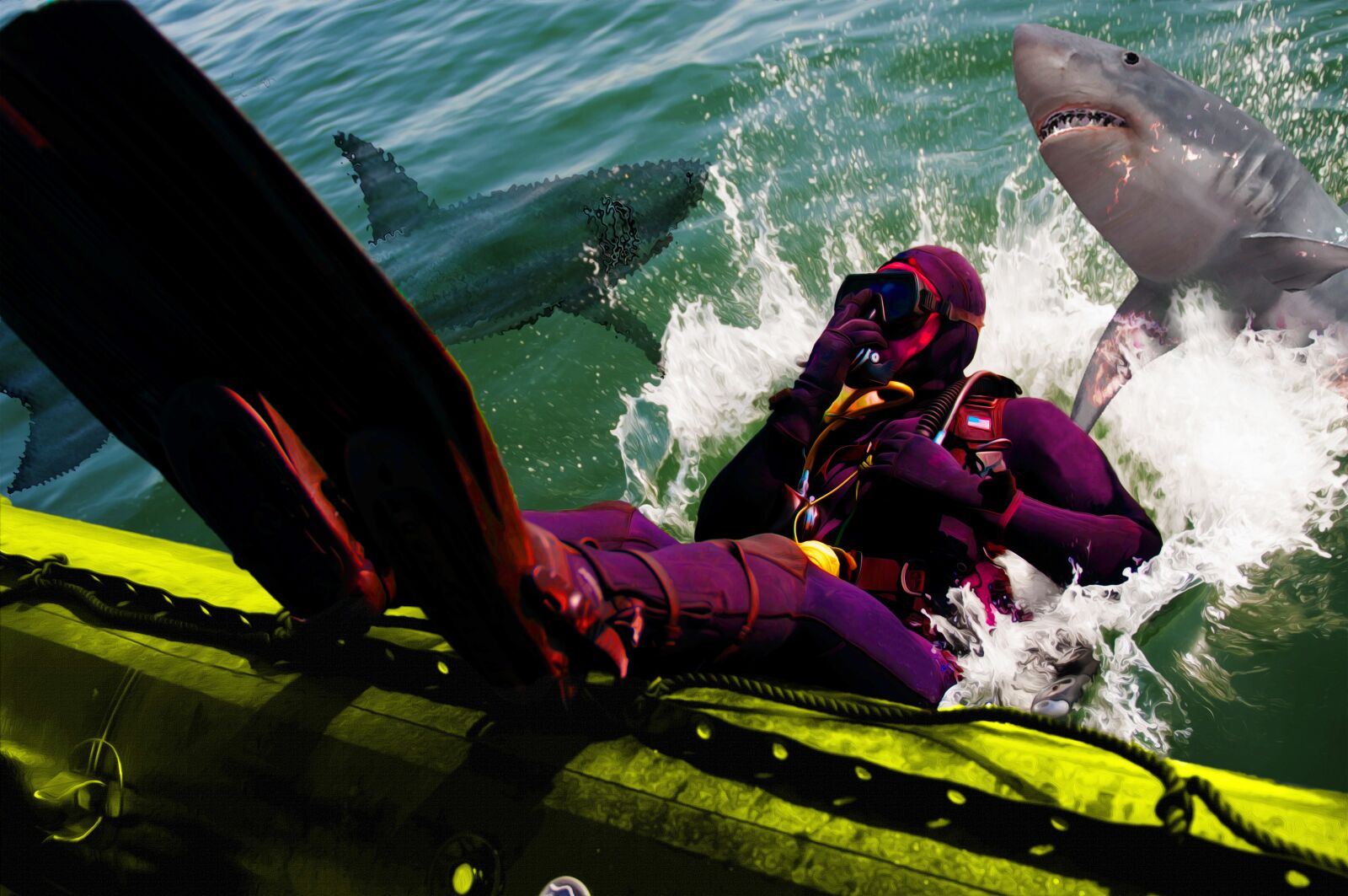 Nikon D300S sample photo. Diving, shark, mar photography