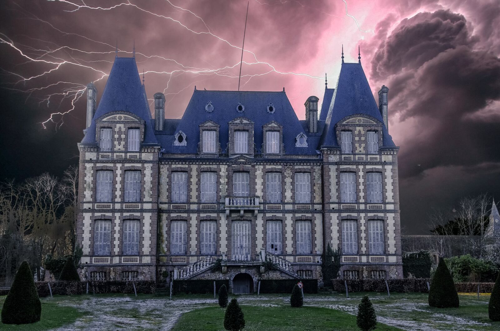 Nikon D7000 sample photo. Castle, mystical, horror photography
