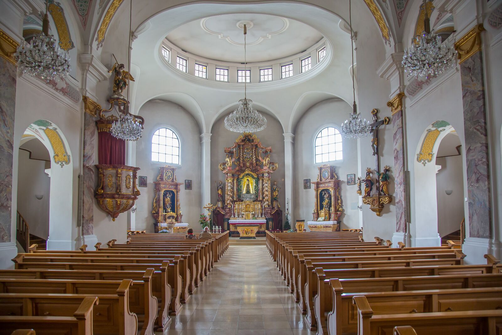 Canon EF 24-105mm F4L IS USM sample photo. Bodenmais, assumption, parish church photography