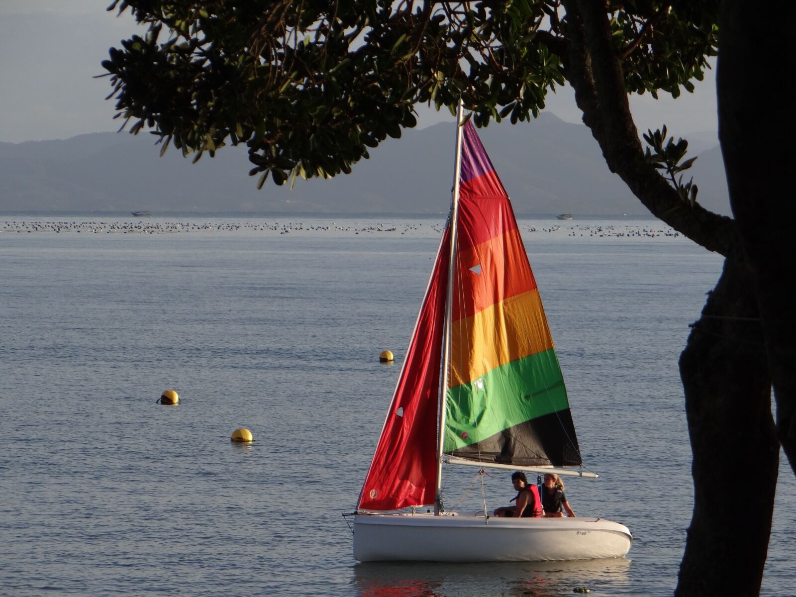 Sony Cyber-shot DSC-HX100V sample photo. Sailboat, boat, candle photography