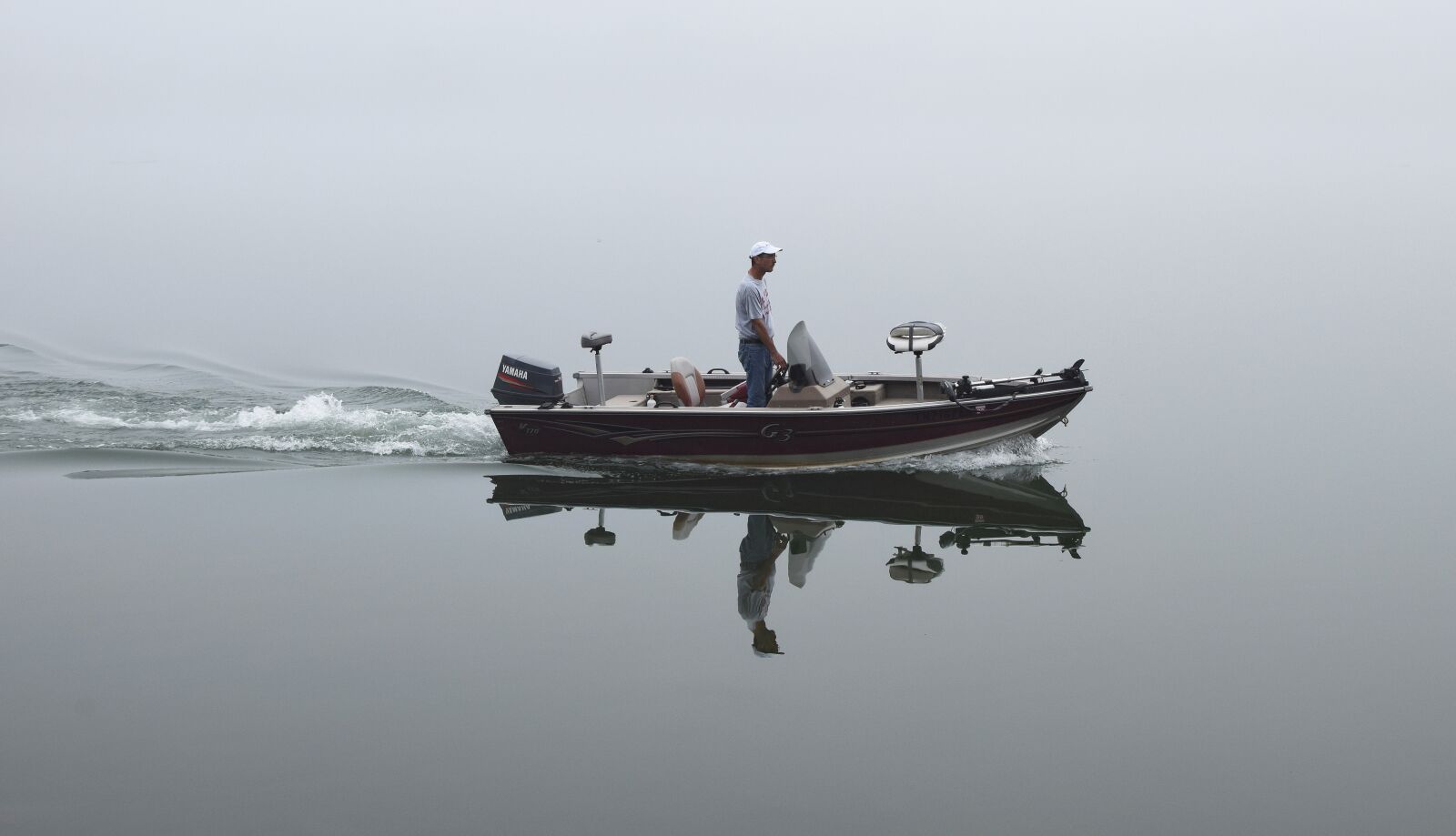 Nikon D3300 sample photo. Foggy morning fisherman, lake photography