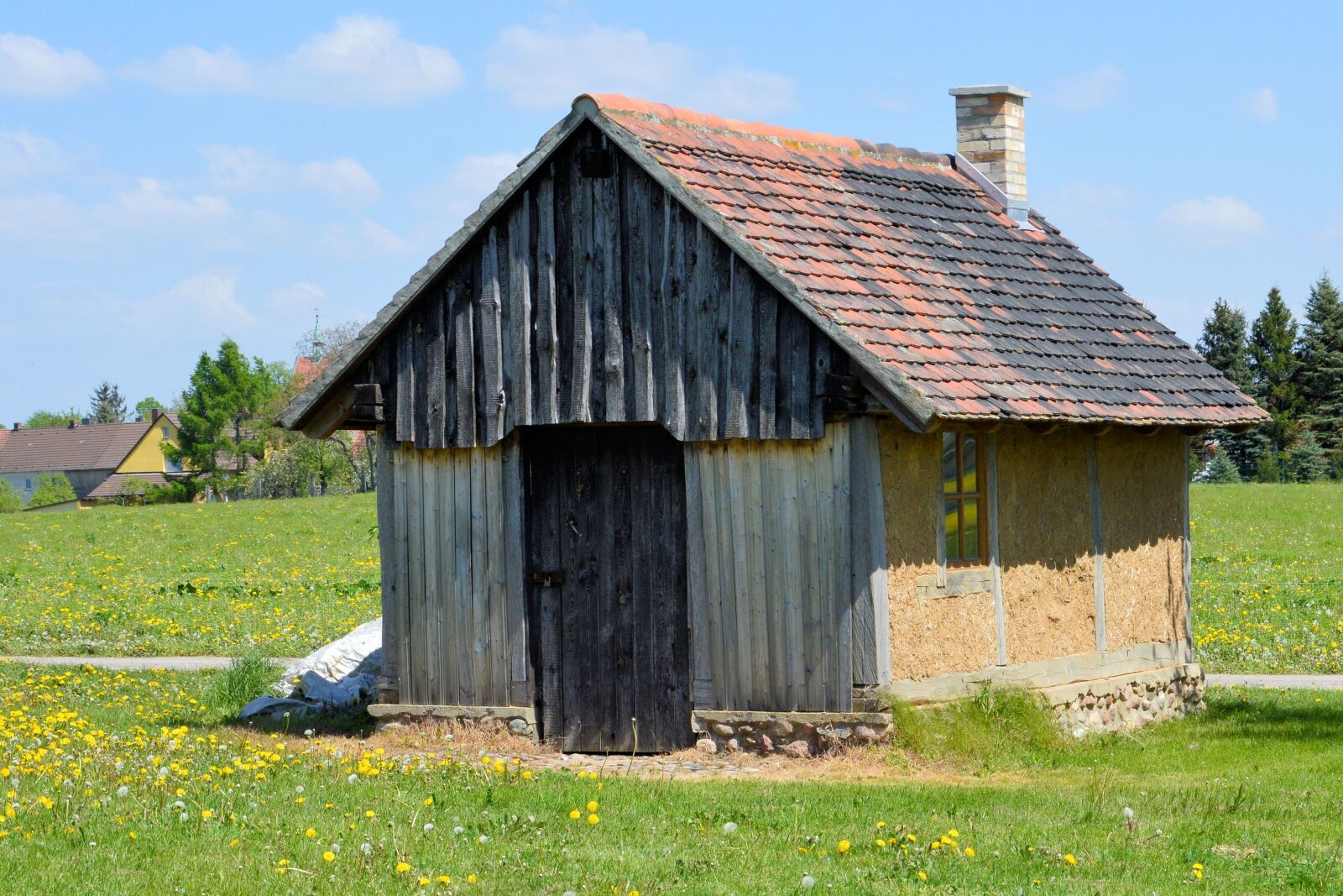 Nikon D3200 sample photo. Hut, small house, truss photography