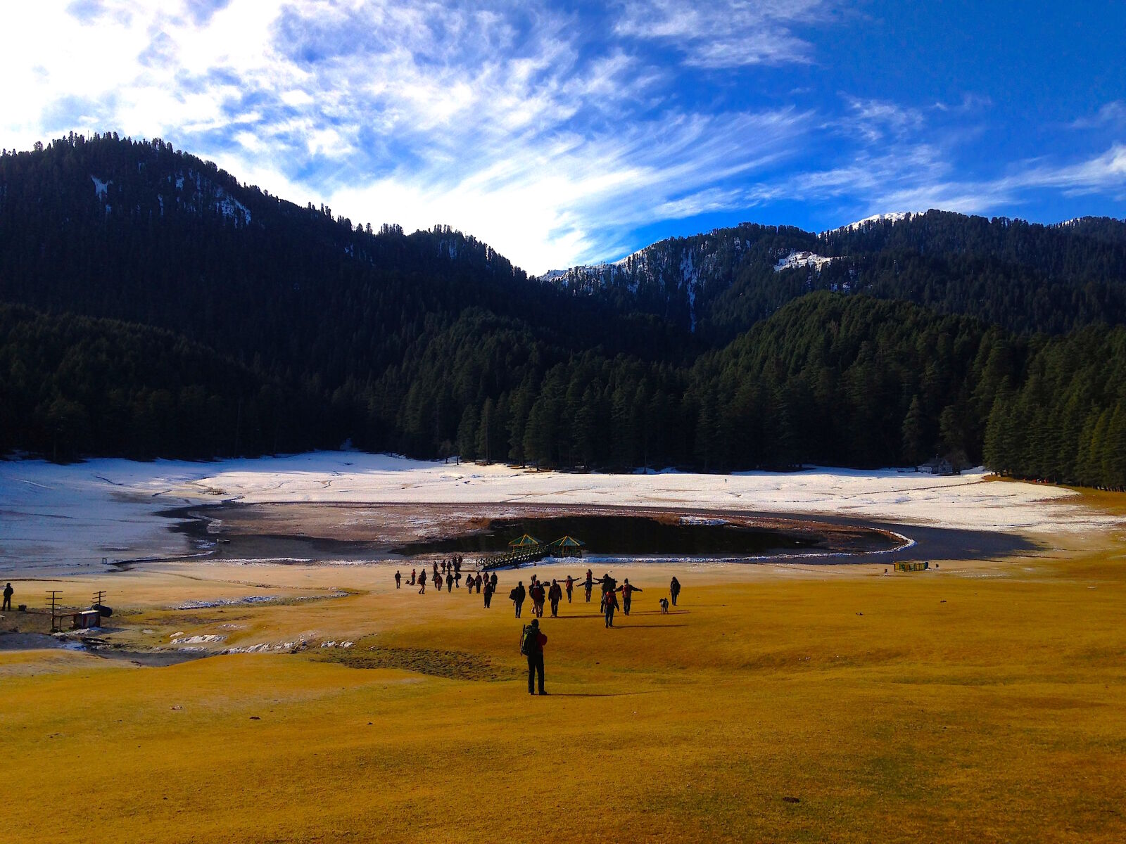 iPhone 5c back camera 4.12mm f/2.4 sample photo. Khajjiar, lake photography