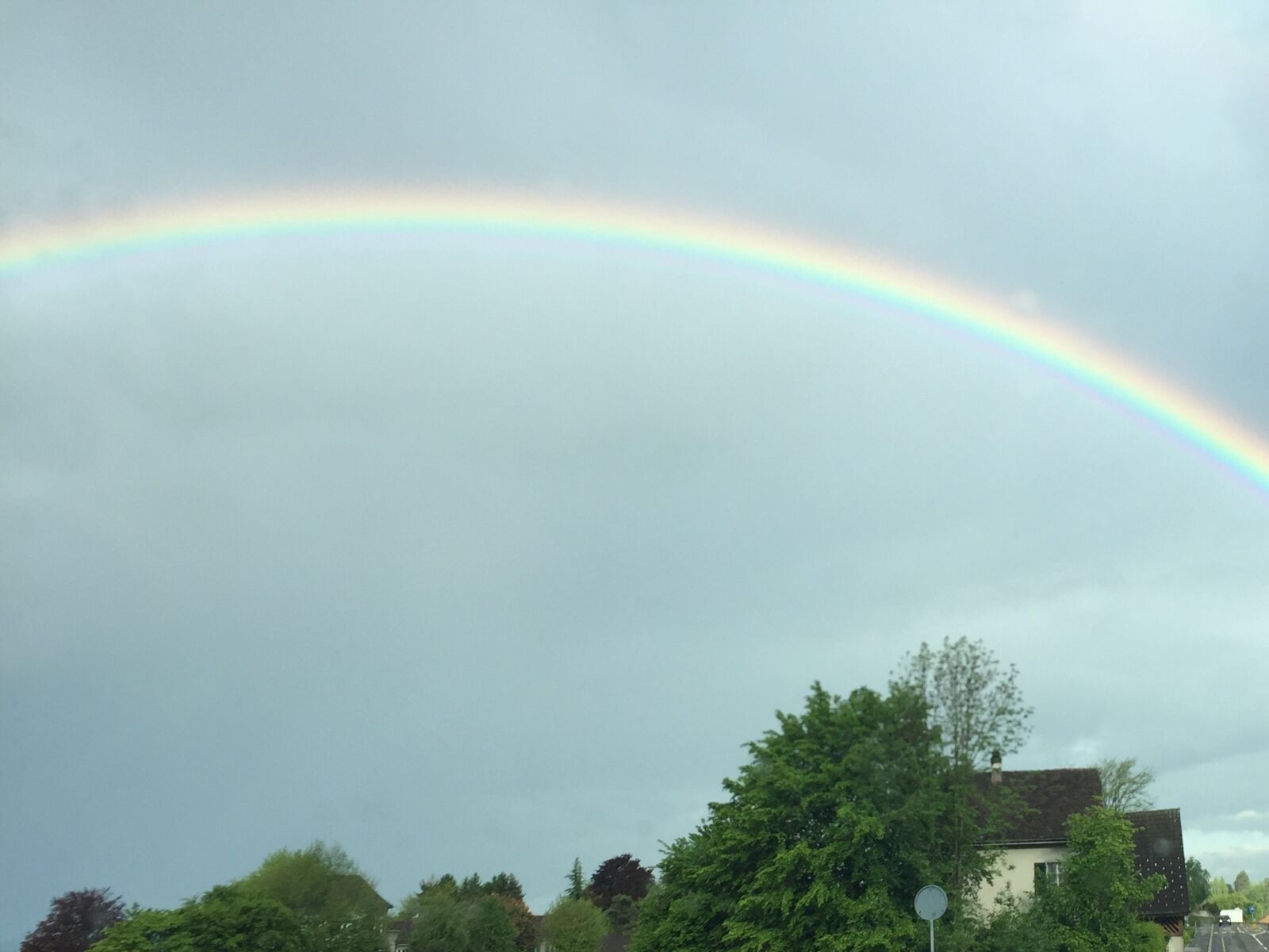 Apple iPhone 6 sample photo. Rainbow, lake zurich, beautiful photography