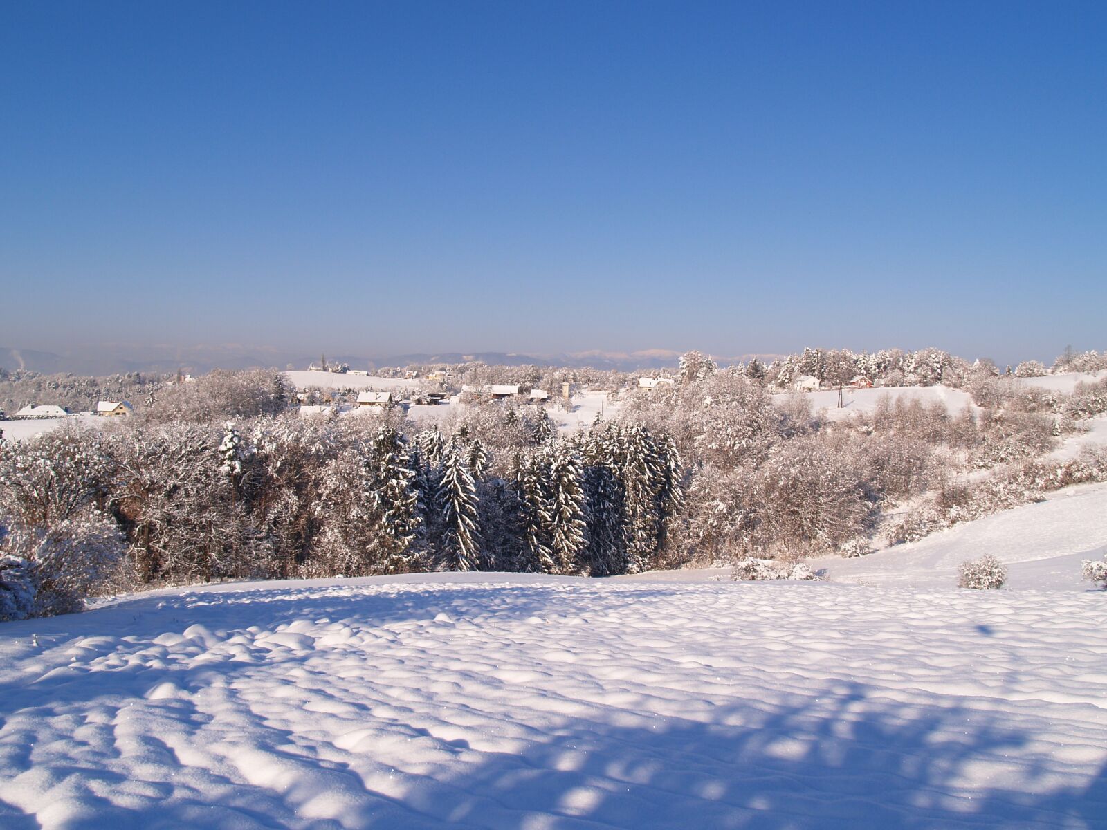 Olympus E-300 (EVOLT E-300) sample photo. Snowy, snow, winter photography