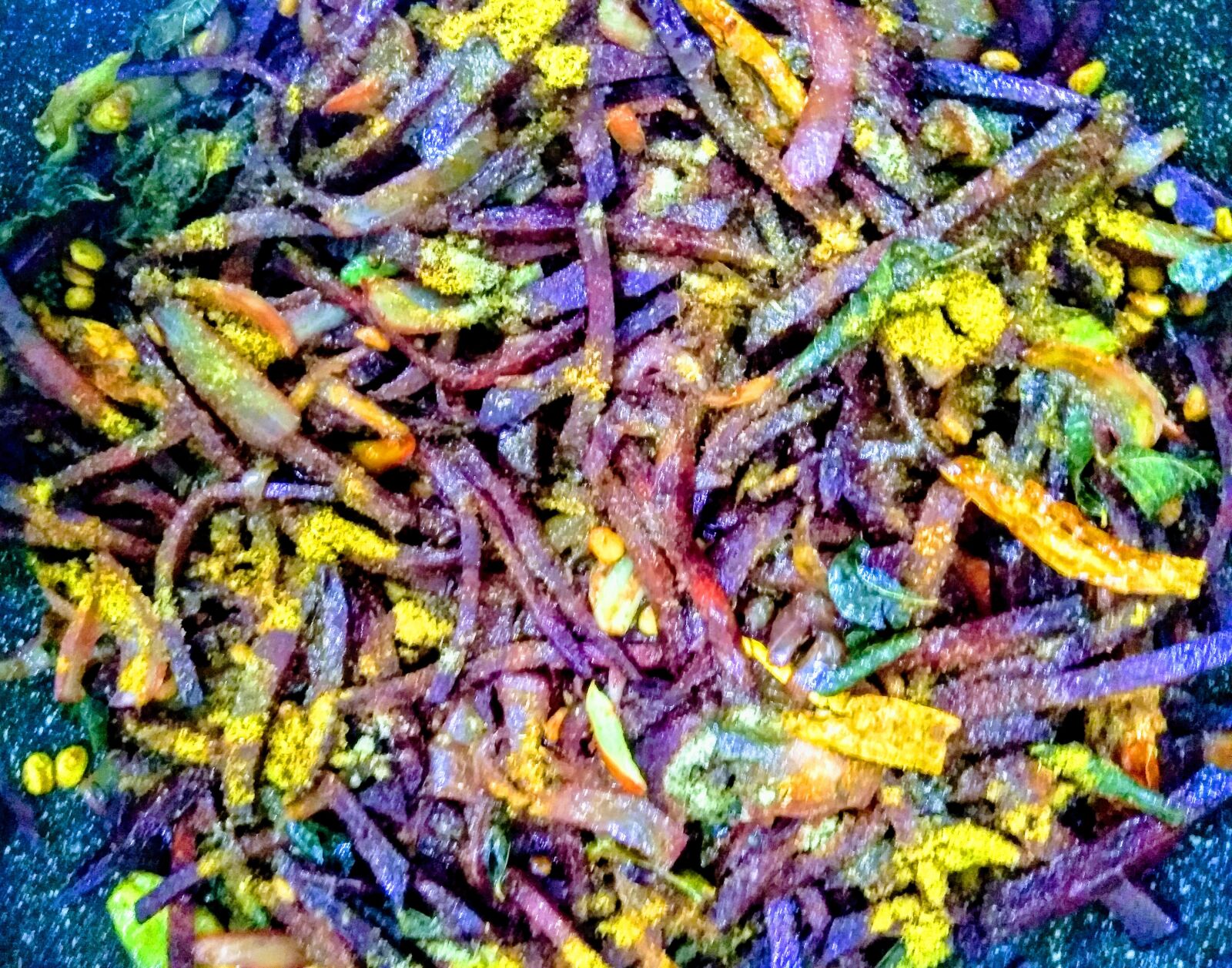 HMD Global Nokia 6 sample photo. Beetroot masala fry, beetroot photography
