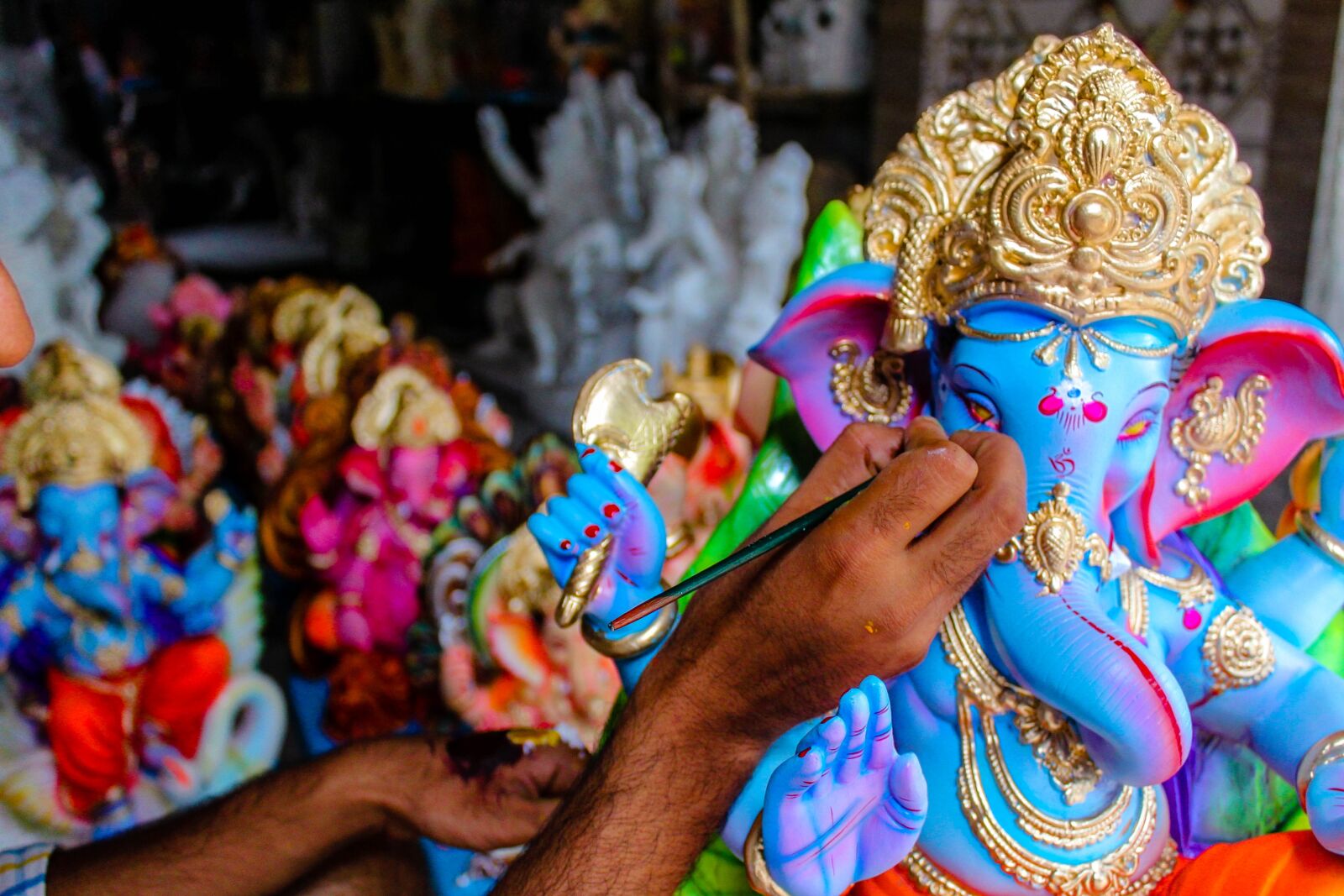 Canon EOS 1300D (EOS Rebel T6 / EOS Kiss X80) sample photo. Lord ganesh, sculpting, hinduism photography