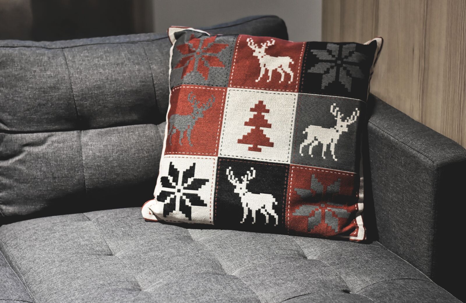 Nikon D7200 sample photo. Sofa, pillow, cozy photography