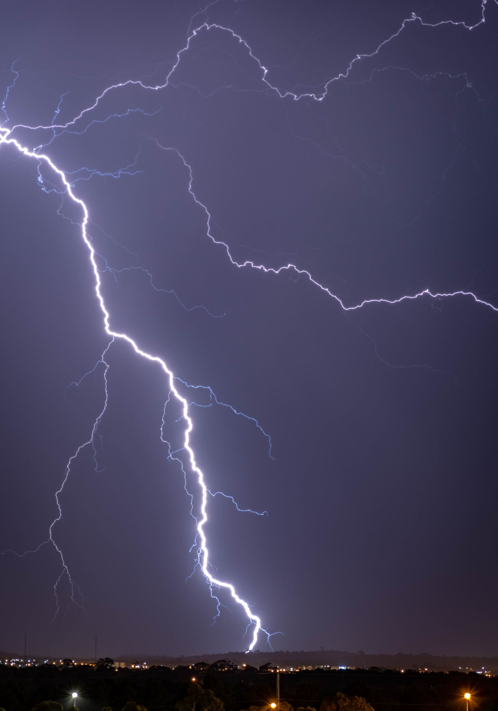 Nikon D7200 sample photo. Lightning, strike, storm photography