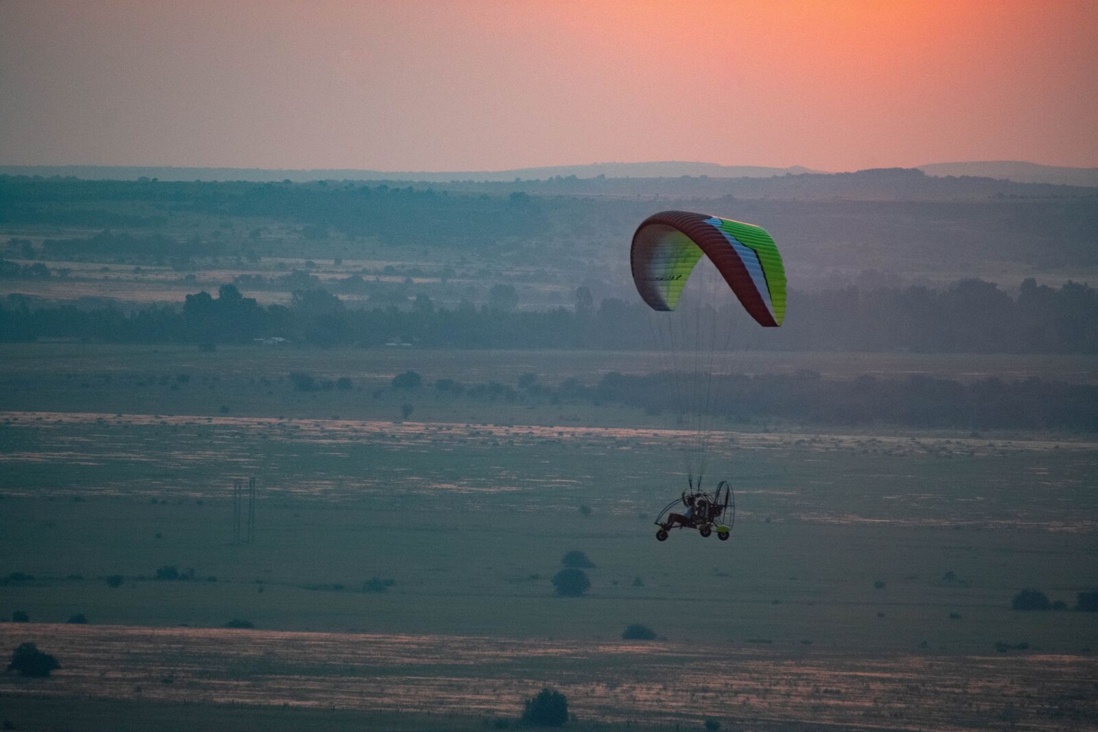 Nikon D3400 sample photo. Paramotor, flight, paragliding photography