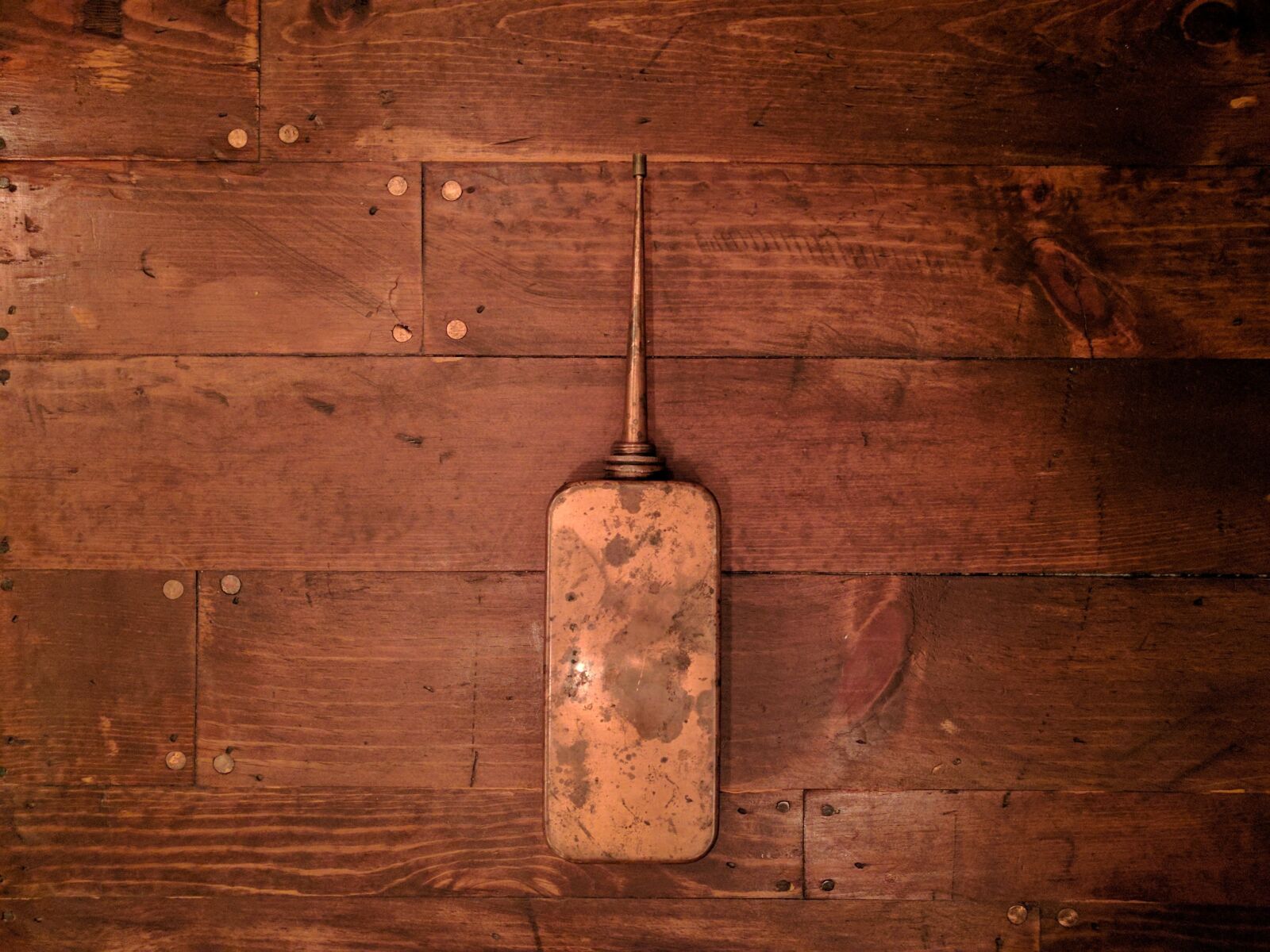 Google Nexus 6P sample photo. Oil can, copper, rust photography