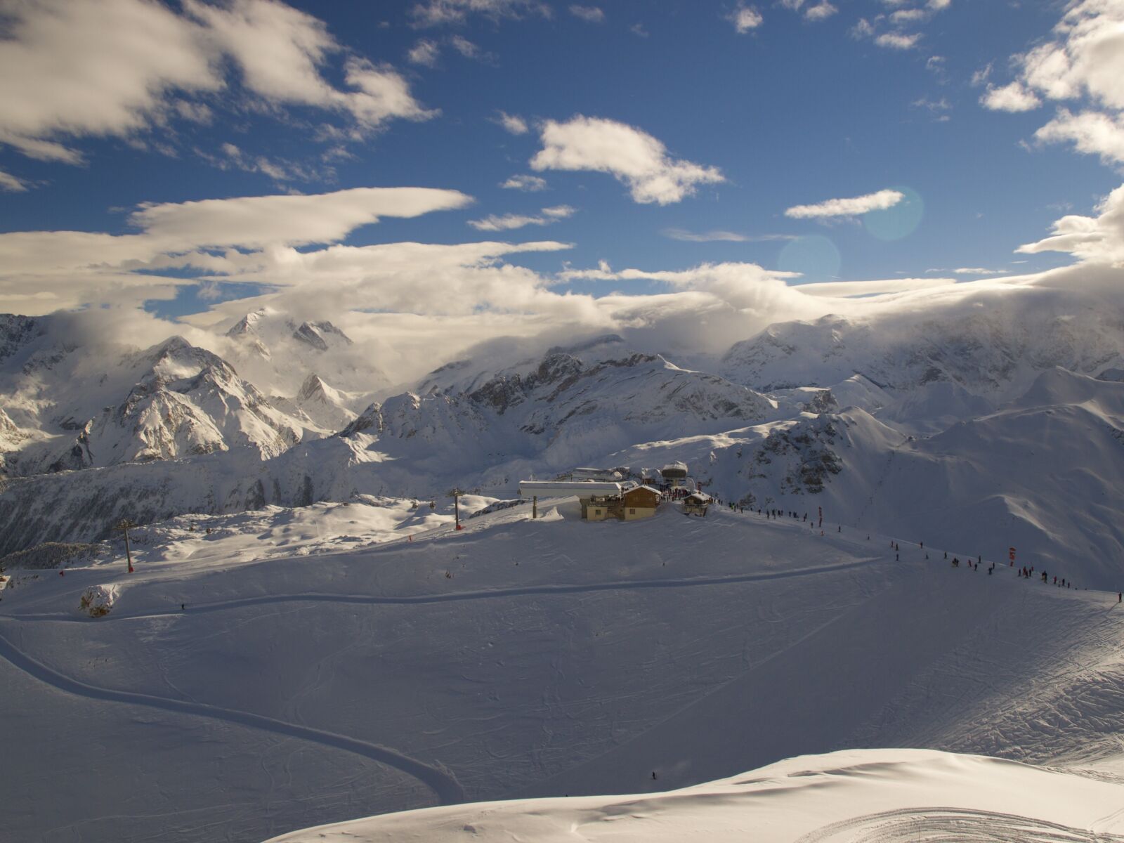 Olympus E-520 (EVOLT E-520) sample photo. Mountains, snow-capped peaks, alps photography