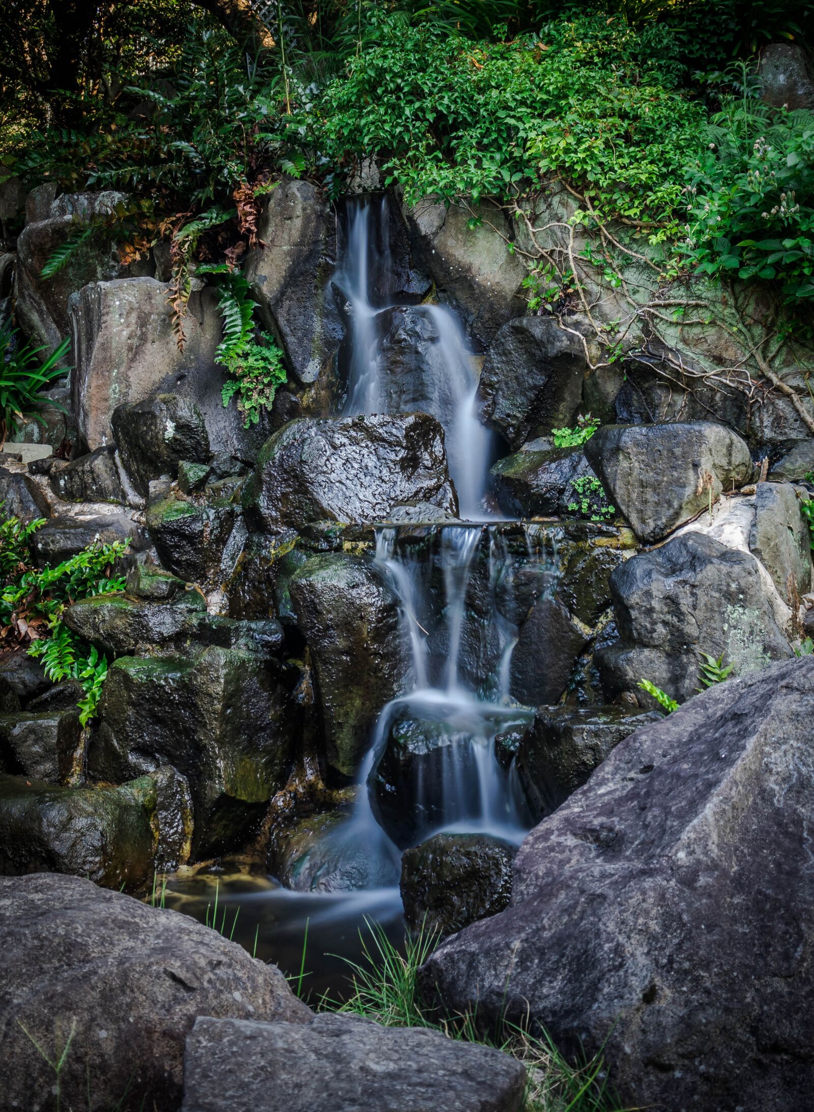Canon EOS 200D (EOS Rebel SL2 / EOS Kiss X9) sample photo. Waterfall, japan, garden photography