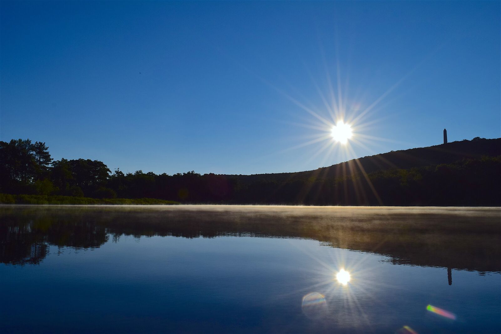 Nikon D3300 sample photo. Lake, sunrise, mist photography