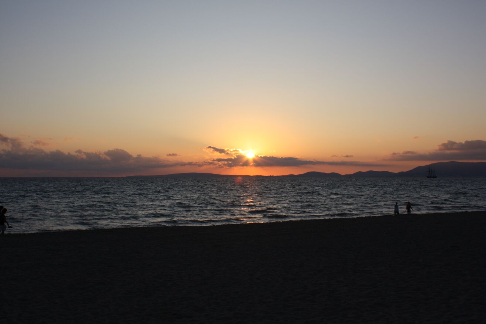 Canon EOS 450D (EOS Rebel XSi / EOS Kiss X2) sample photo. Sunset, sea, beach photography