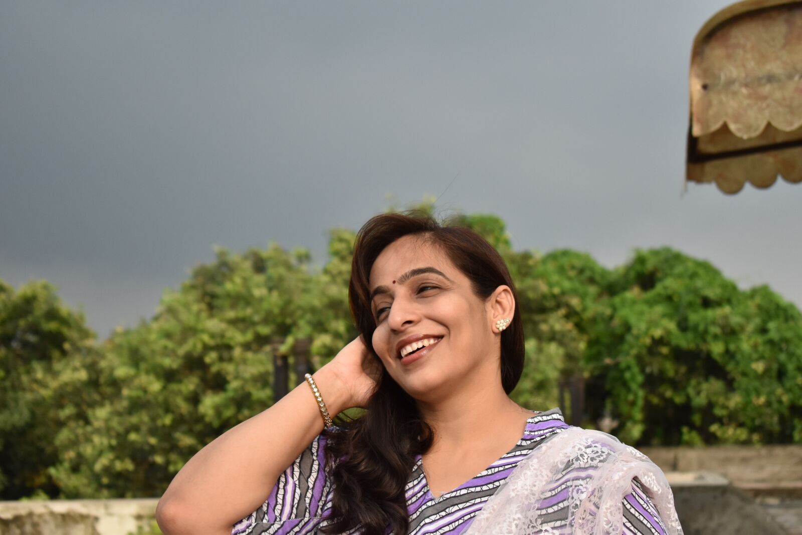 Nikon D5600 sample photo. Indian model, lady, candid photography
