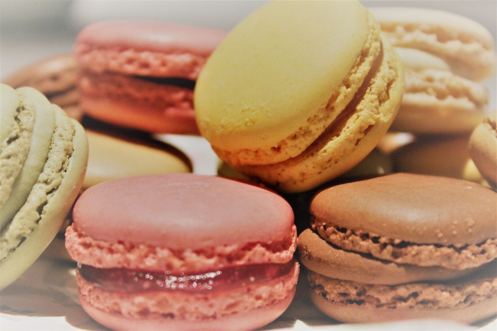 Canon EOS 1100D (EOS Rebel T3 / EOS Kiss X50) sample photo. Macarons, pastries, colorful photography