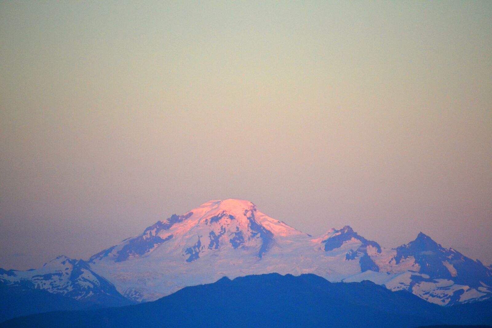 Nikon D3100 sample photo. Mt baker, mountain, sunset photography