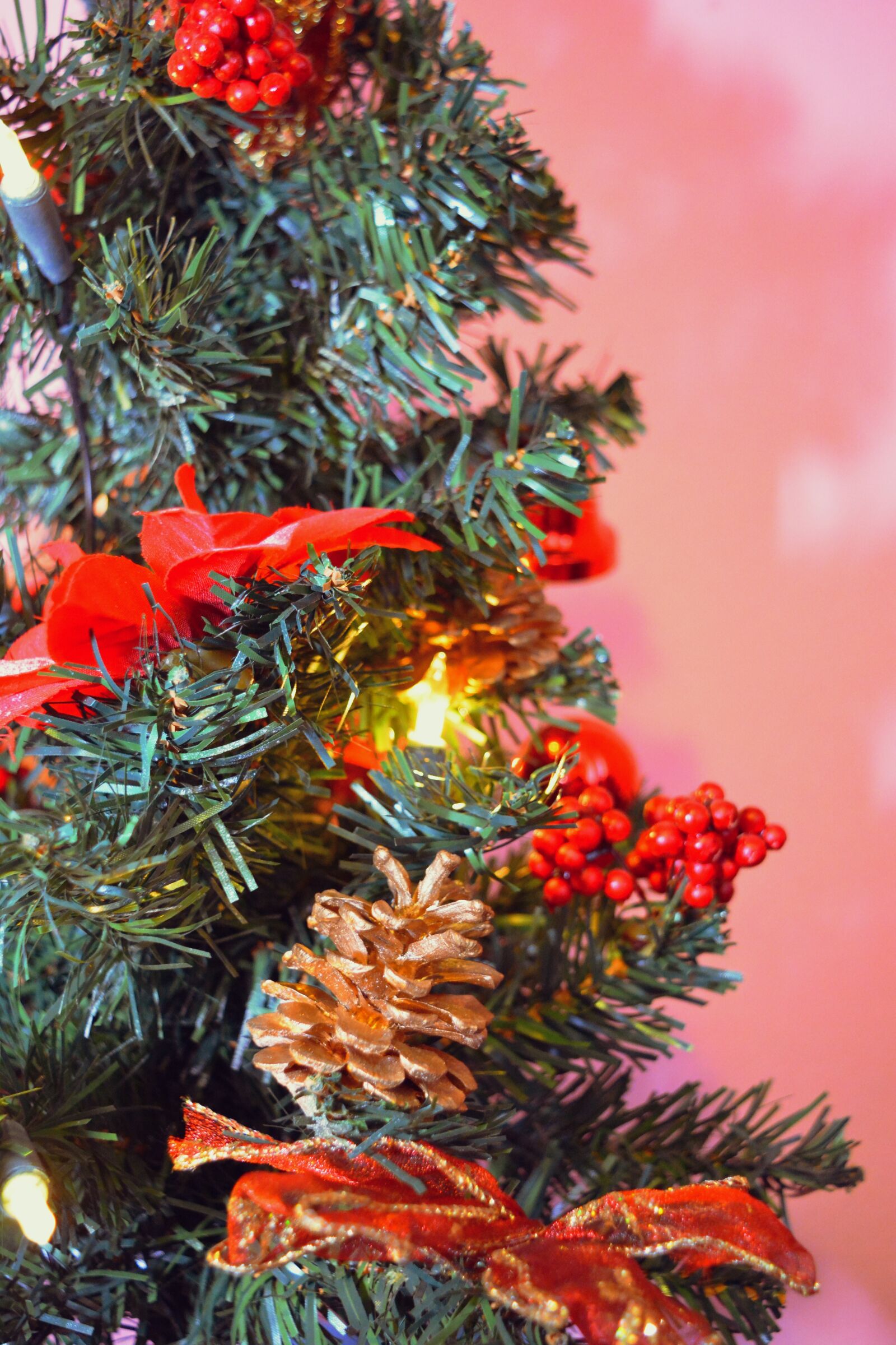 Nikon D5200 sample photo. Christmas, brad, artificial christmas photography