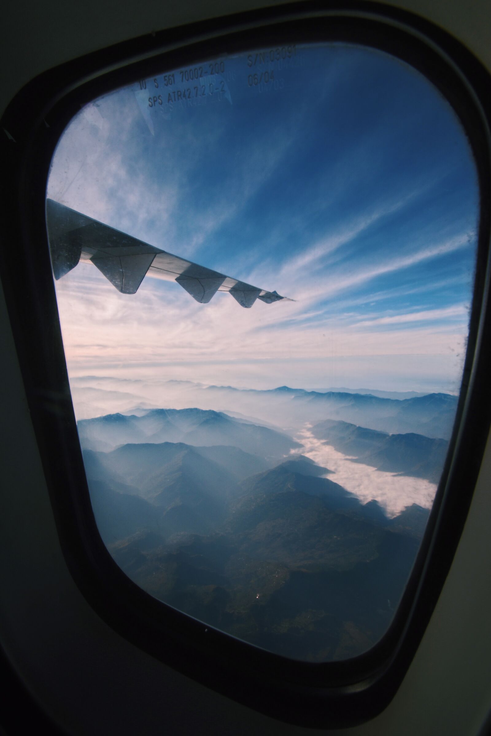Nikon D5500 sample photo. Plane, mountain, wing photography