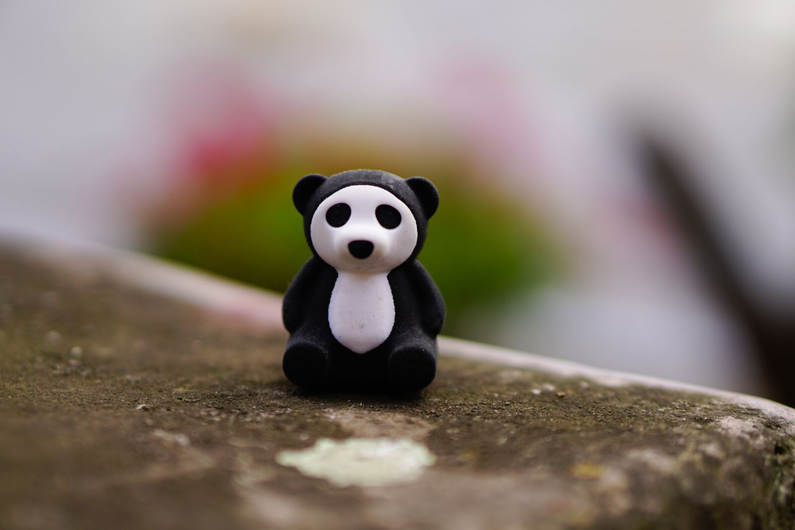 E 50mm F1.8 OSS sample photo. Panda, toys, figure photography