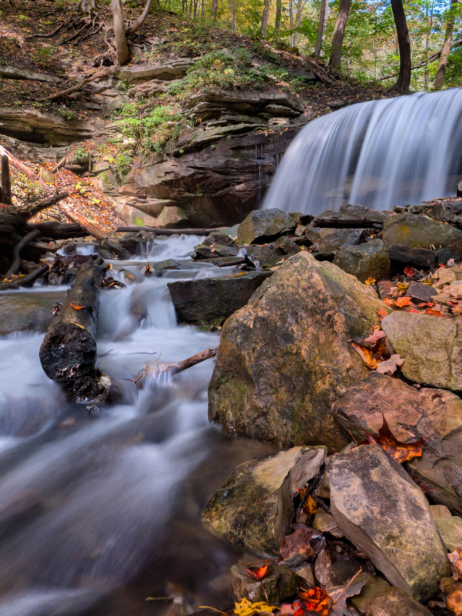 Panasonic Lumix DMC-LX7 sample photo. River, waterfalls, long, exposure photography