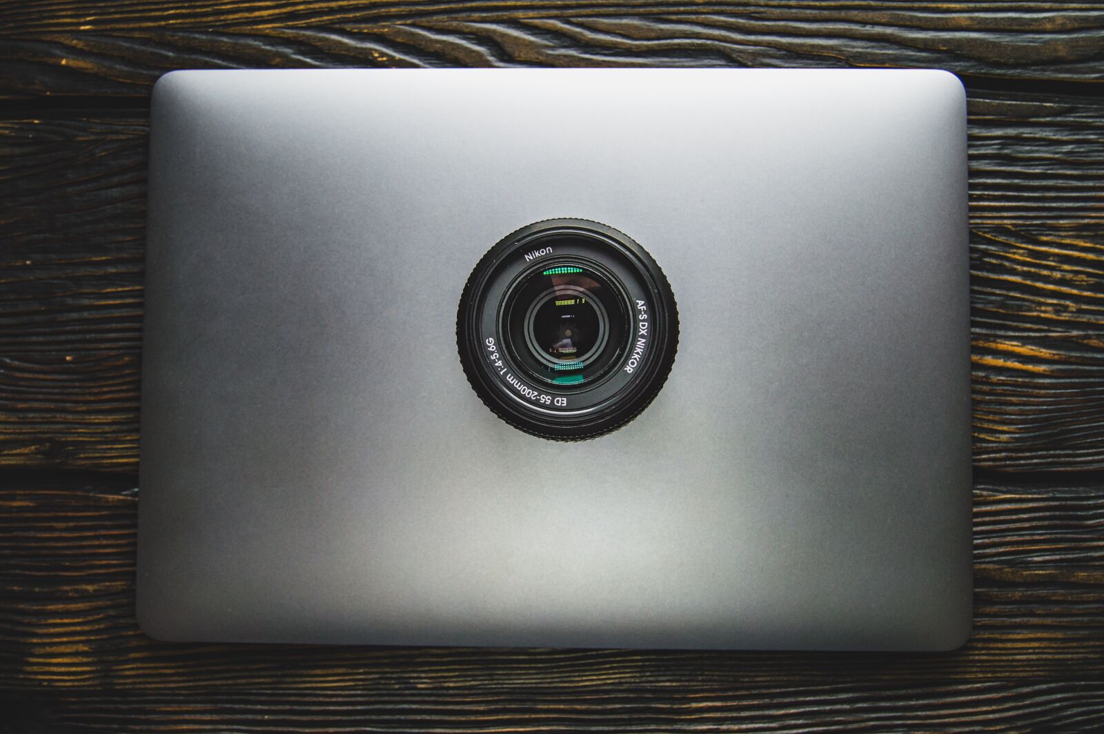 Nikon D3200 sample photo. Desktop, reflection, camera lens photography