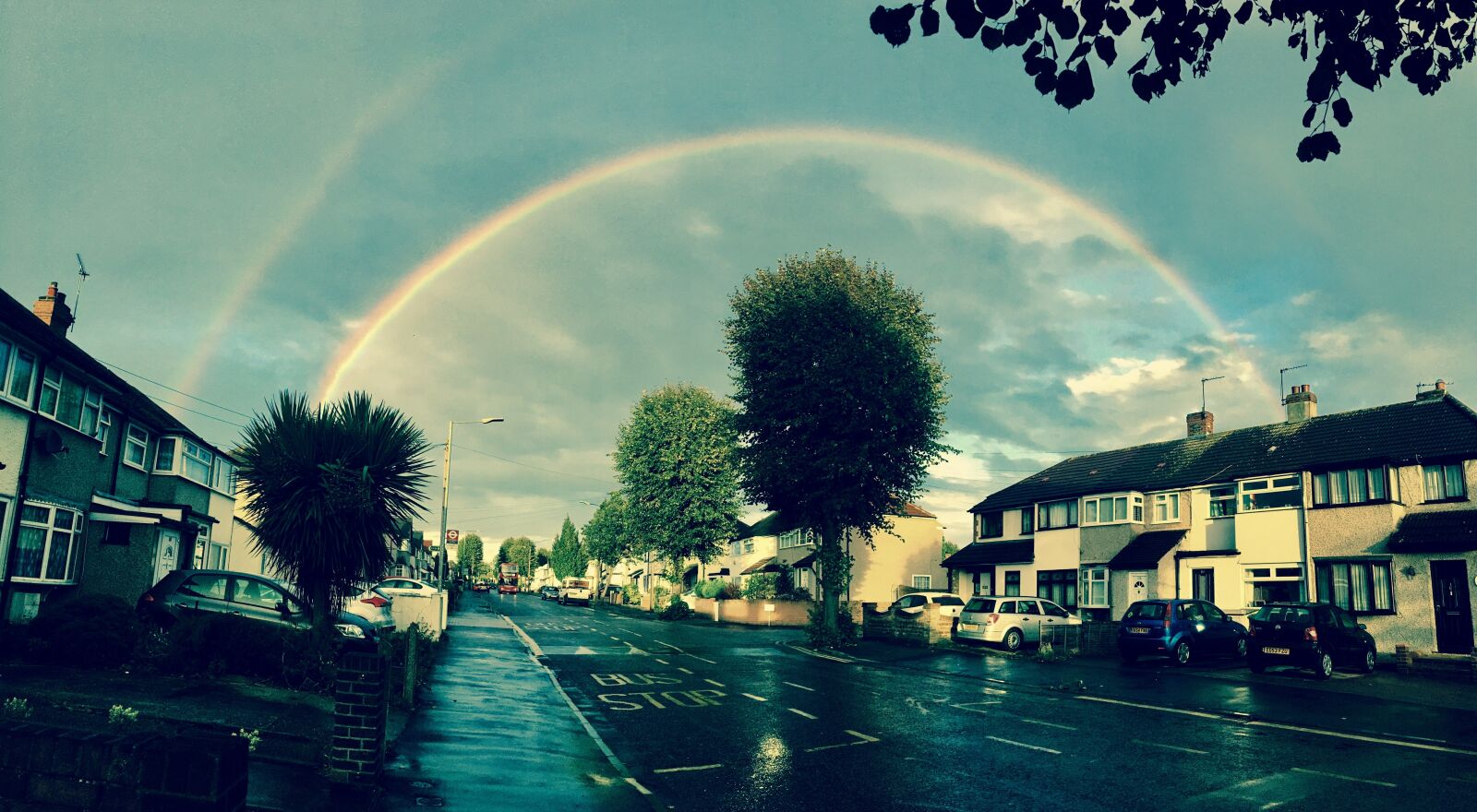 Apple iPhone 6s sample photo. Rainbow, weather, wet photography