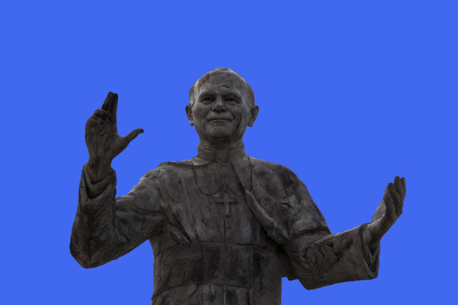 Canon EOS 60D sample photo. Statue of pope john photography