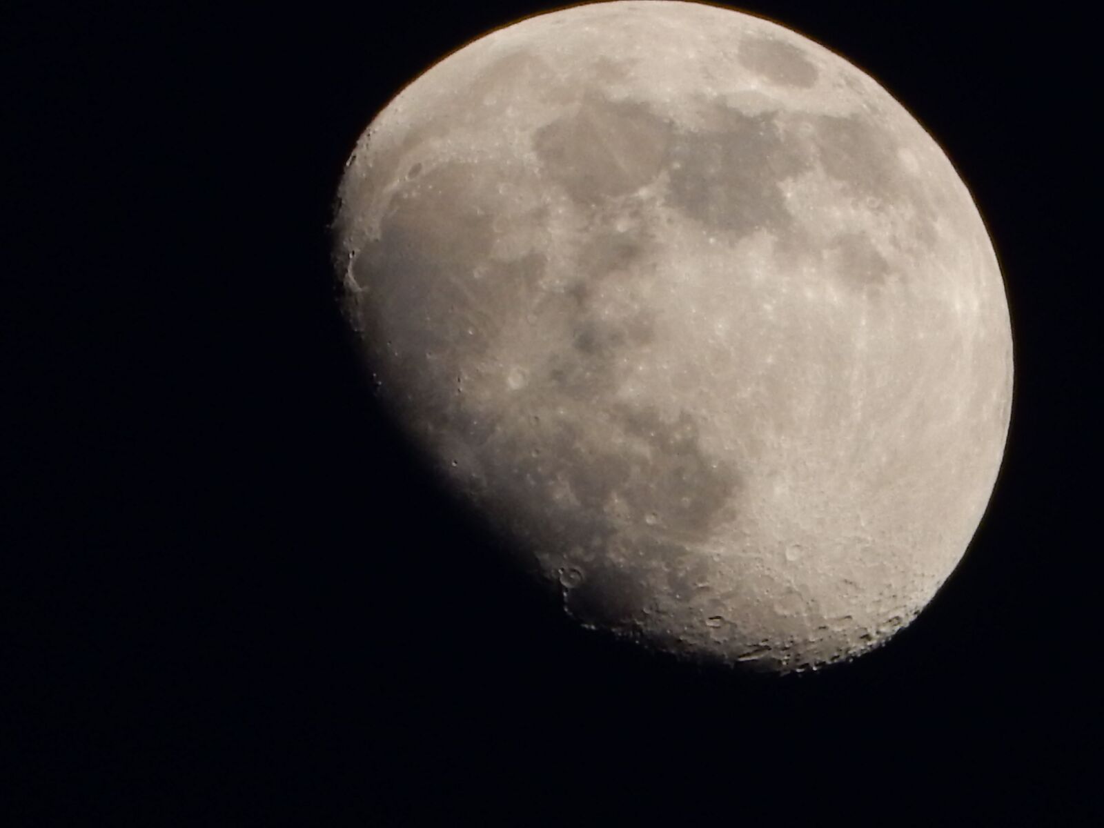 Nikon Coolpix S9700 sample photo. Moon, near-full, night photography