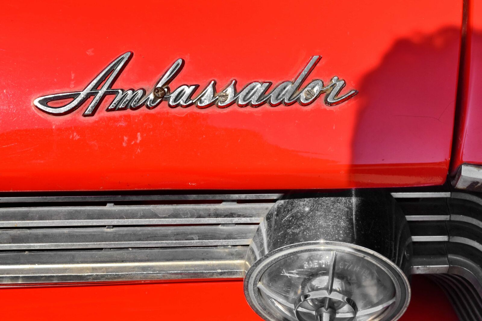 Nikon D5500 sample photo. Detail, bumper, car, classic photography