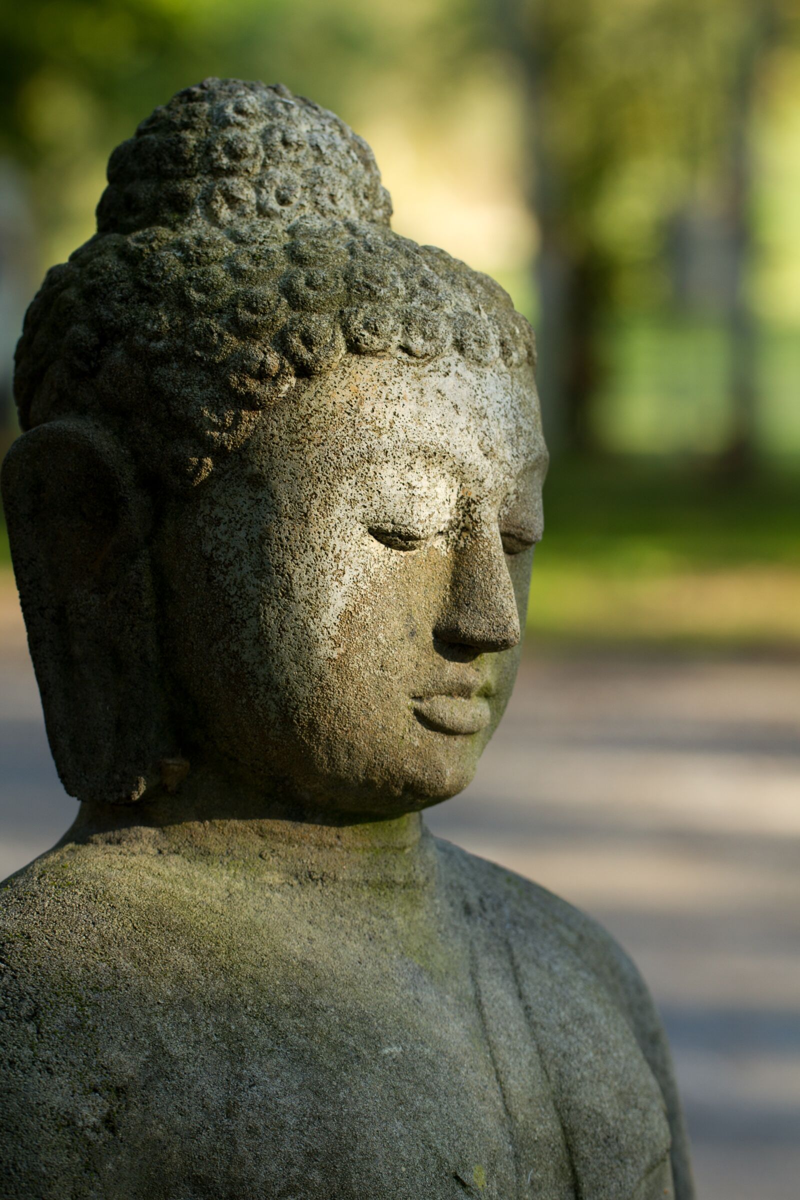 Canon EF 100mm F2.8L Macro IS USM sample photo. Buddha, stone figure, religion photography