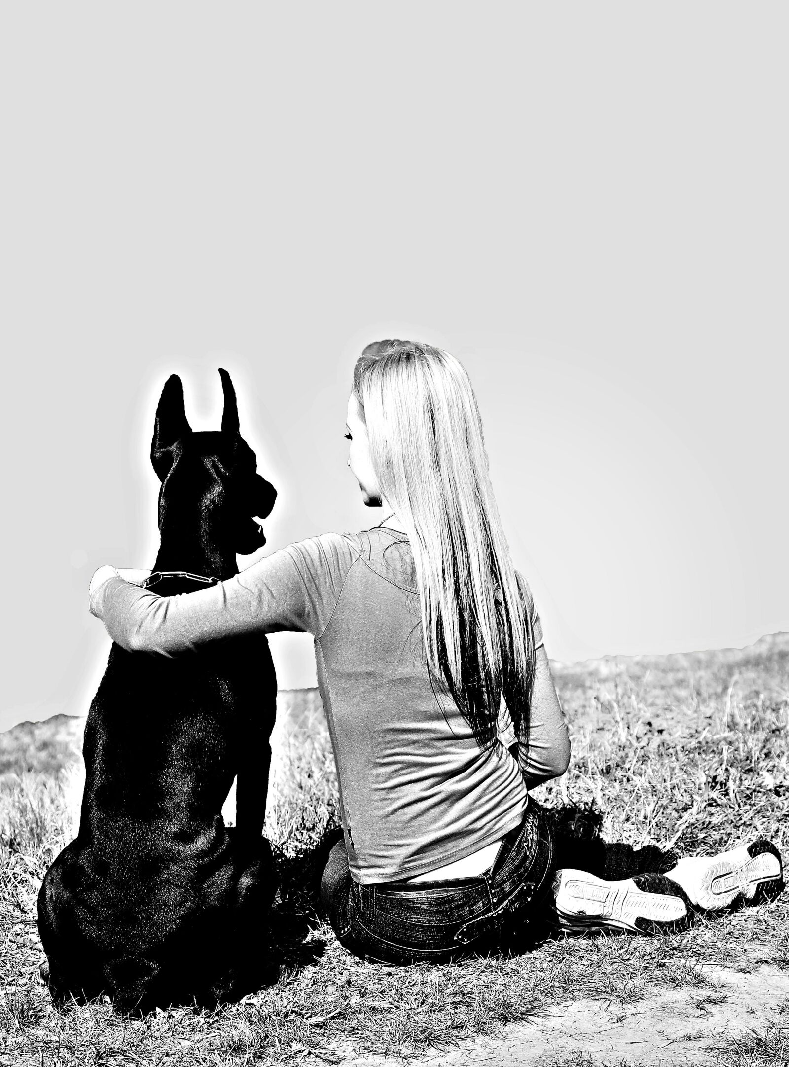 Canon EOS 600D (Rebel EOS T3i / EOS Kiss X5) sample photo. Black white, girl sitting photography