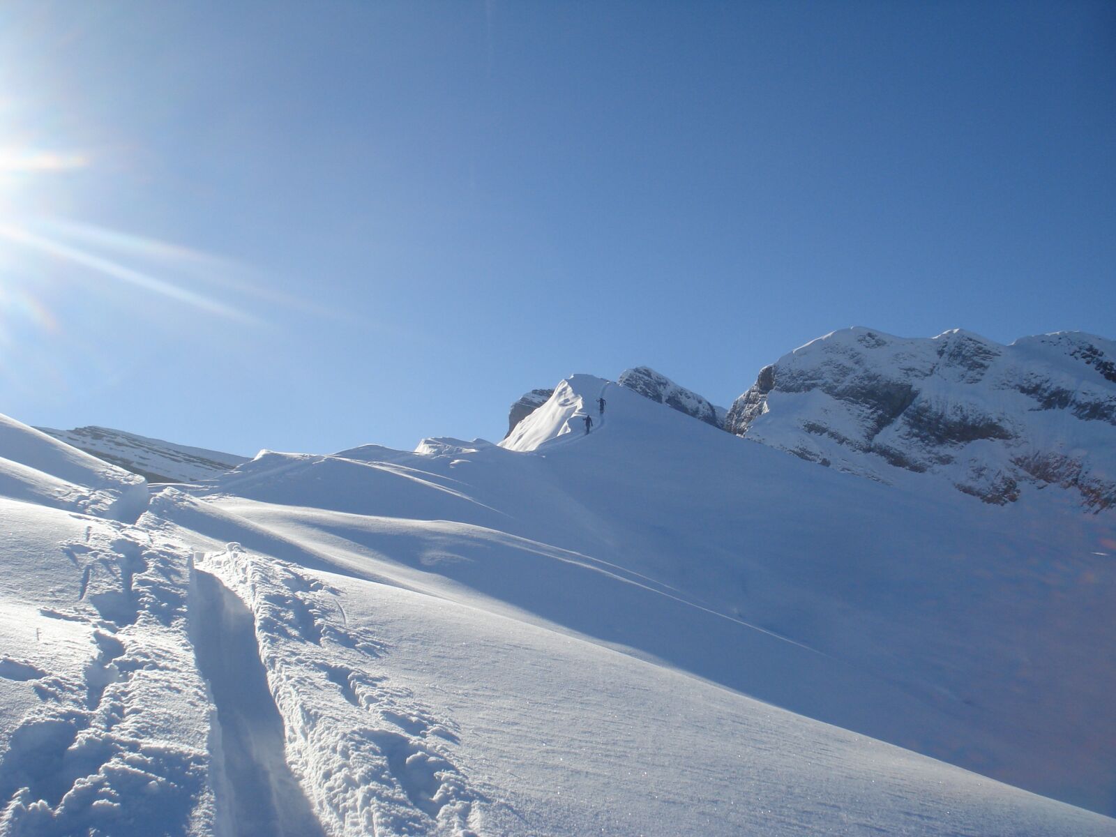 Sony DSC-W55 sample photo. Snow, tour, bergtour photography