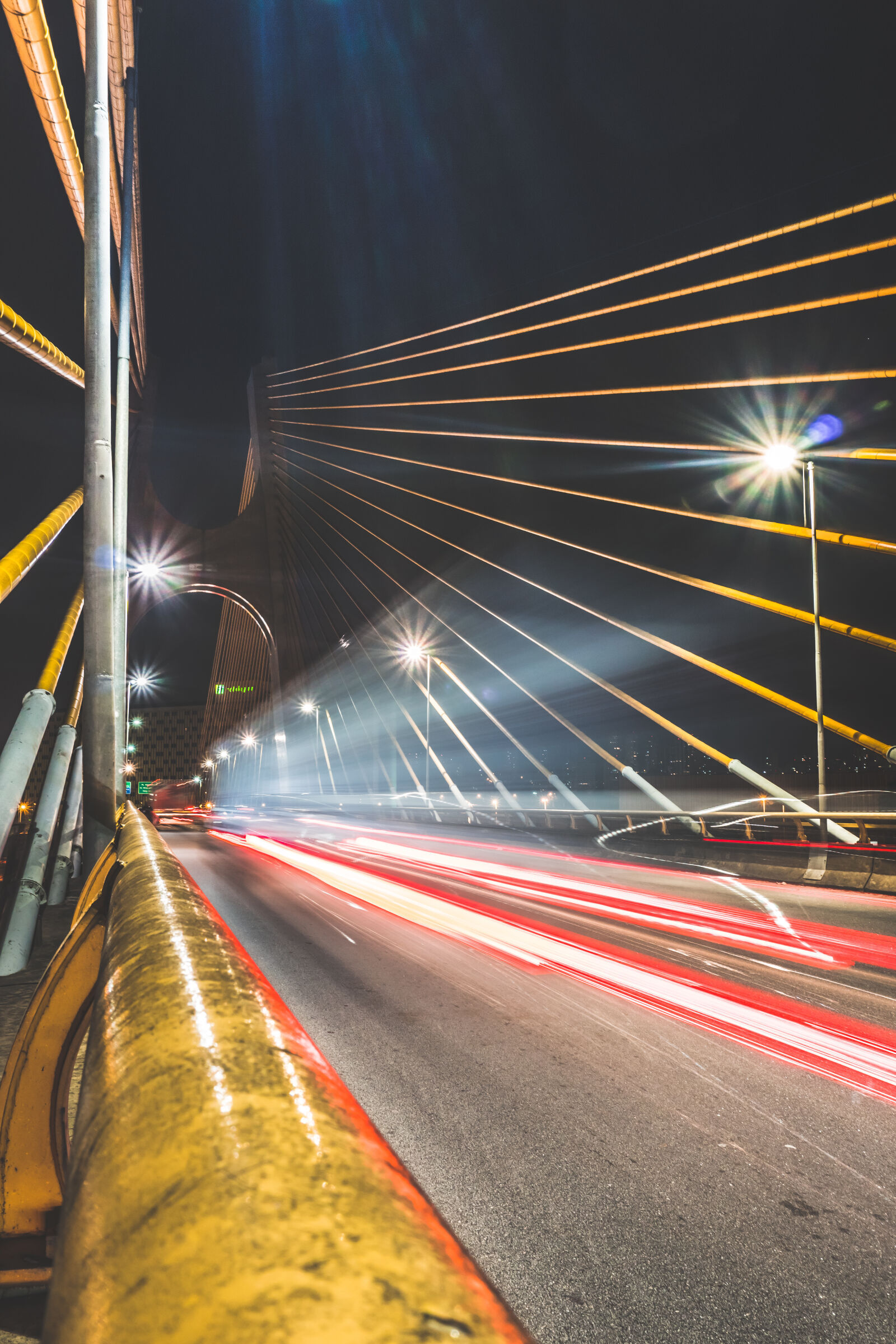 Sony a6300 sample photo. Blur, bridge, dark, evening photography