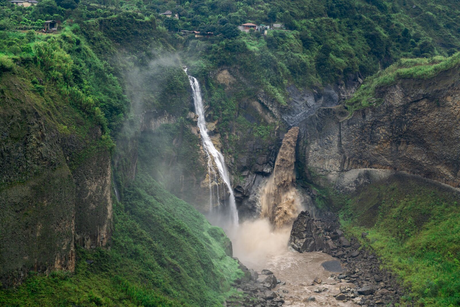 E 50mm F1.8 OSS sample photo. Waterfall, nature, water photography