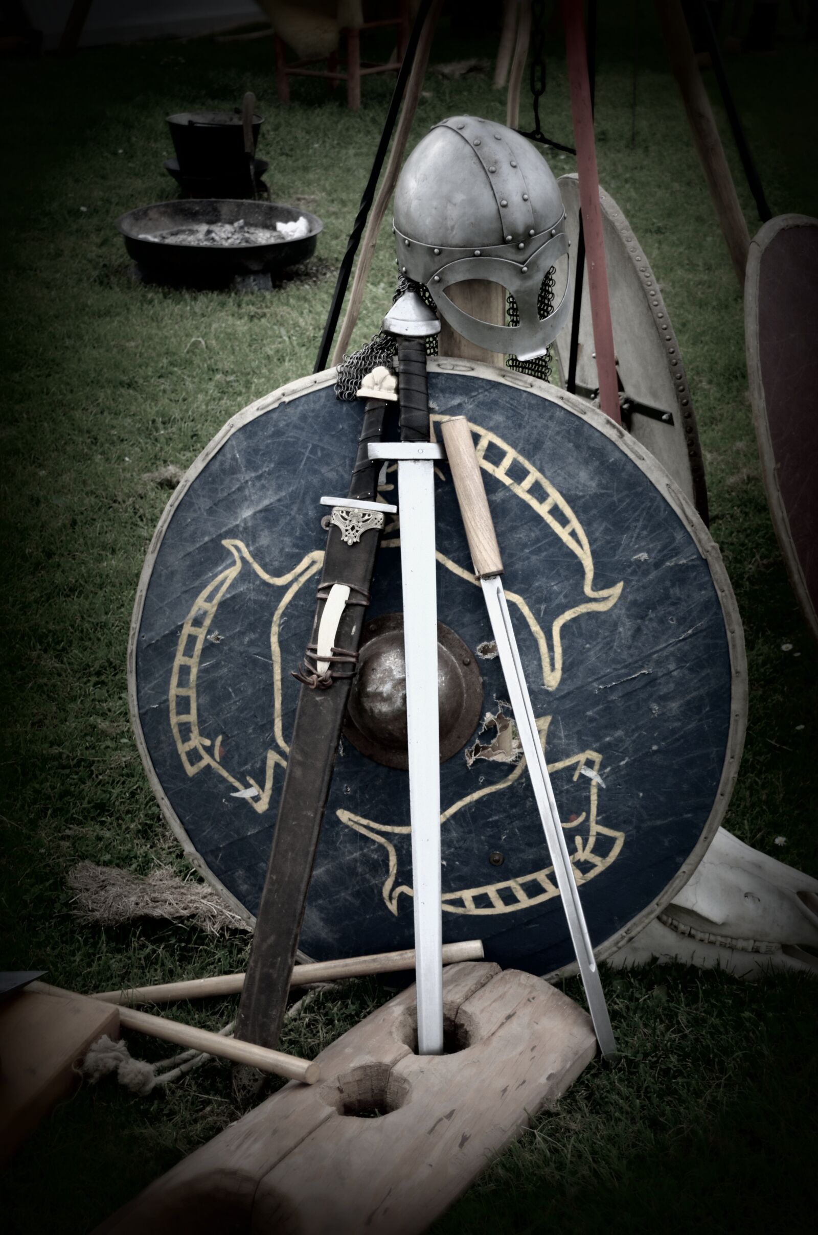 Nikon D5100 sample photo. Sword, shield, knight photography