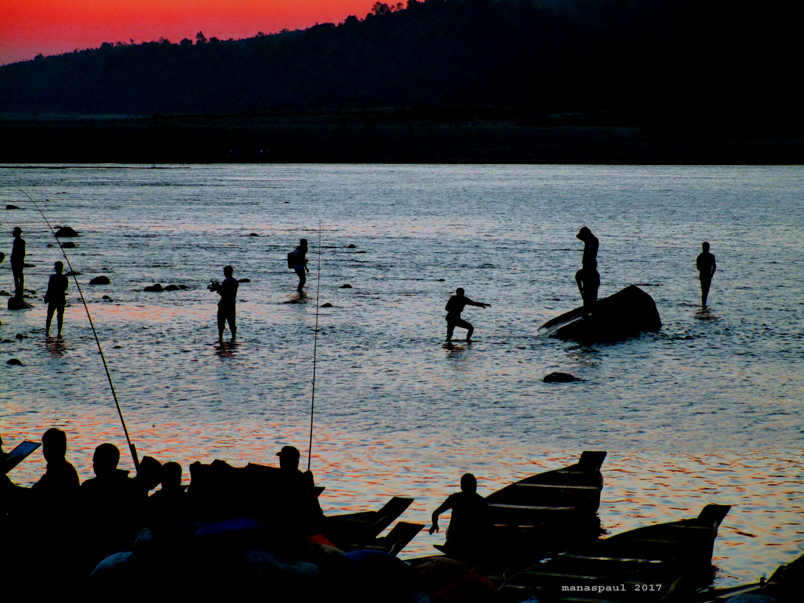 Canon PowerShot ELPH 150 IS (IXUS 155 / IXY 140) sample photo. Boating, dawki, fishermen, india photography
