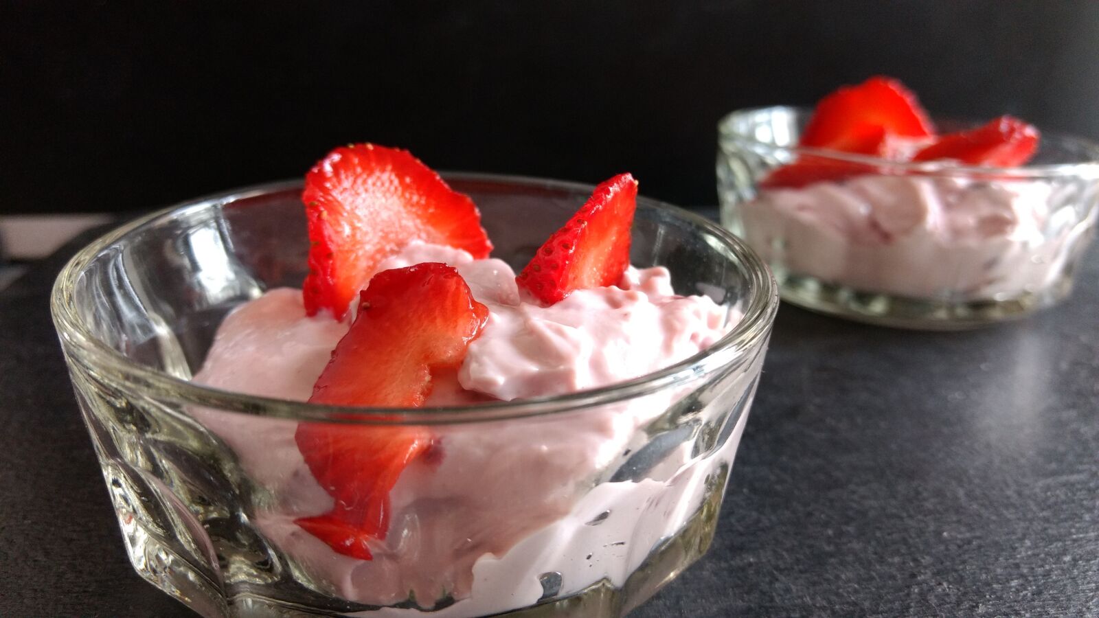 Motorola Moto G (4) sample photo. Strawberry, shrikhand, dessert photography