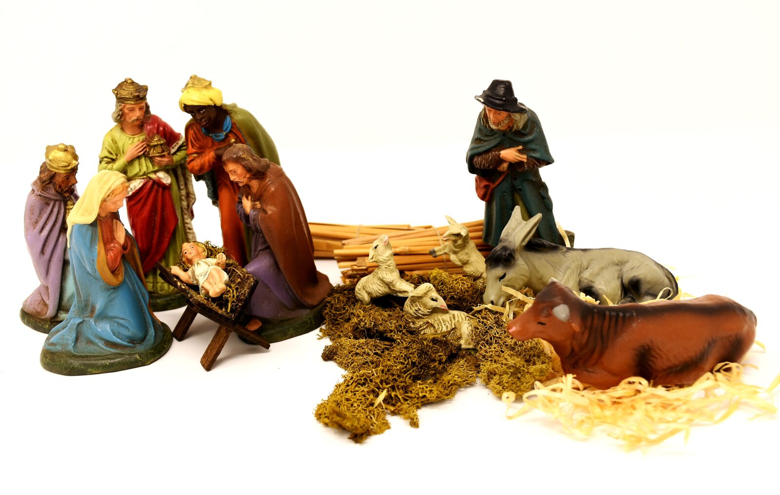 Nikon D7200 sample photo. Christmas crib figures, christmas photography