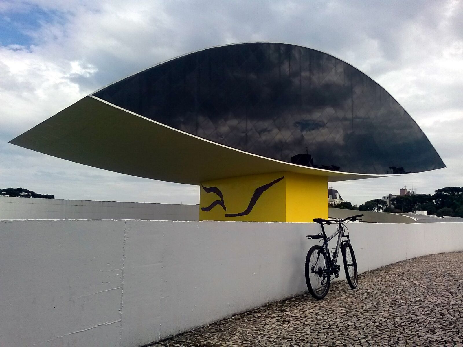 LG Optimus F5 sample photo. Bike, museum, oscar niemeyer photography