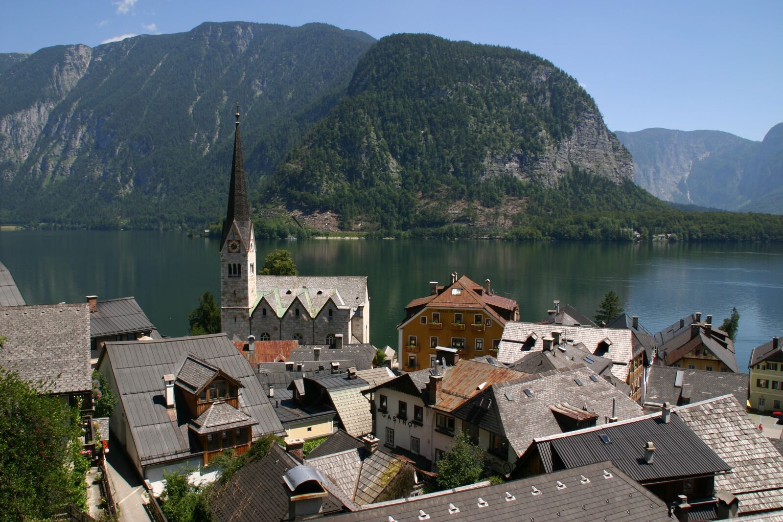 Canon EOS 300D (EOS Digital Rebel / EOS Kiss Digital) sample photo. Hallstatt, austria, lake photography