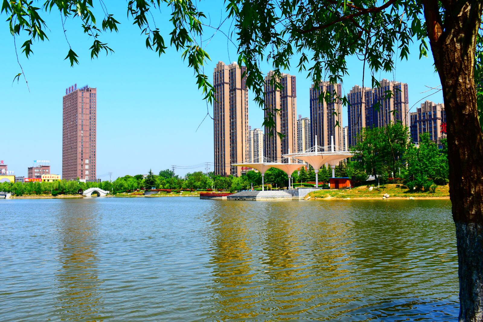 Nikon D3400 sample photo. City, park, the artificial photography