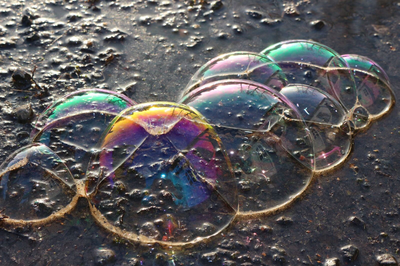 Canon EOS 100D (EOS Rebel SL1 / EOS Kiss X7) sample photo. Blow, soap bubbles, water photography