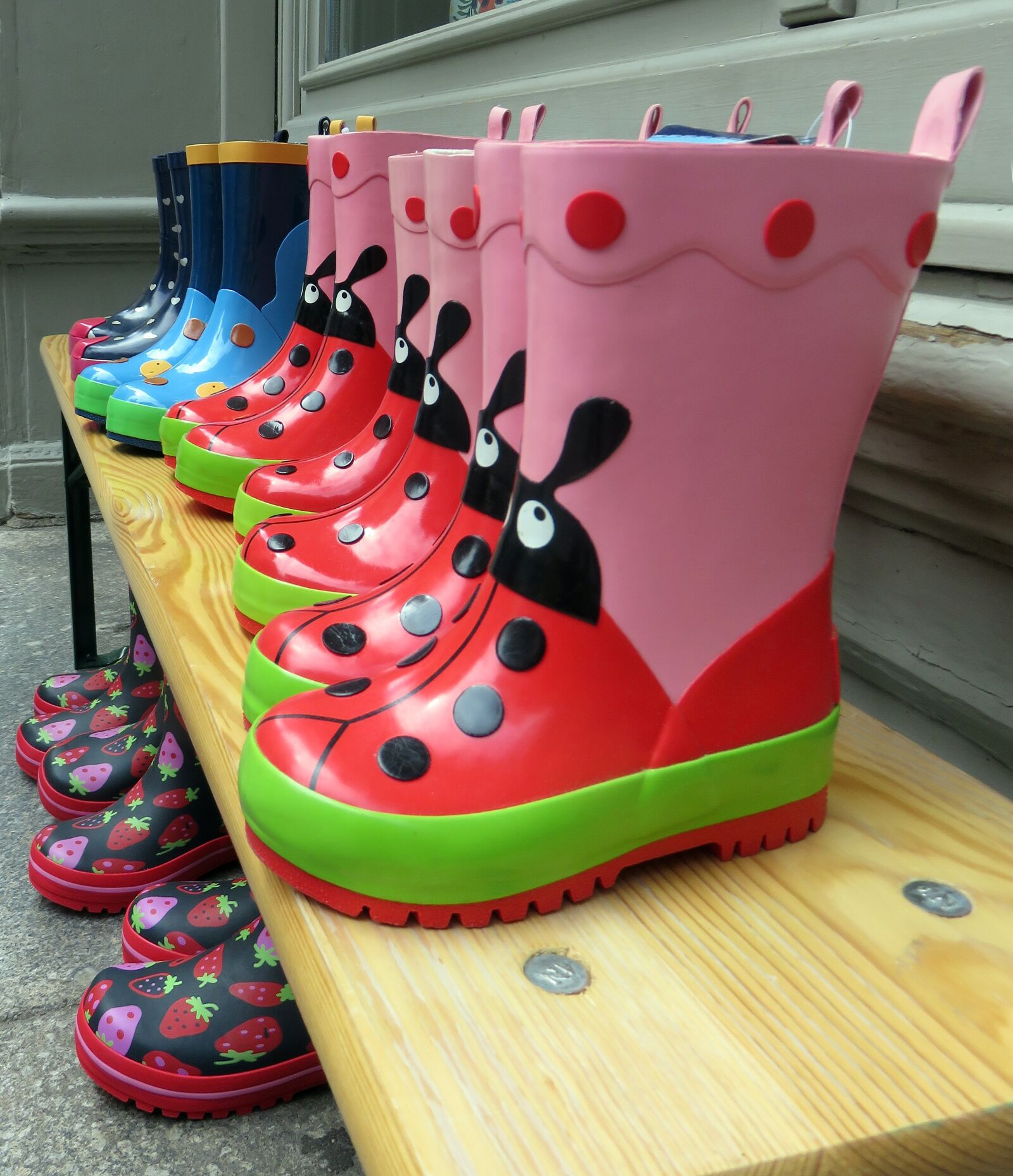 Canon PowerShot SX710 HS sample photo. Boots, colorful, in a photography