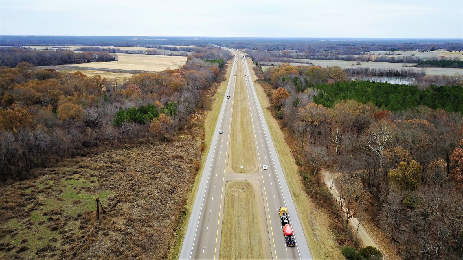 DJI FC220 sample photo. Panoramic, view, of, road photography