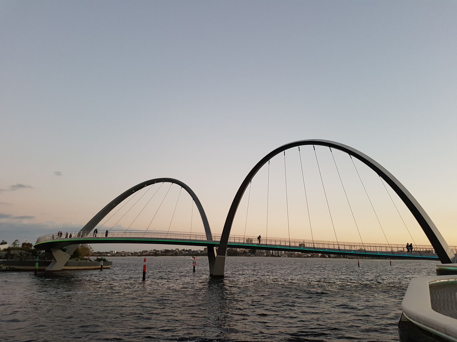 Samsung Galaxy S7 Edge sample photo. Perth, bridge, sunset photography