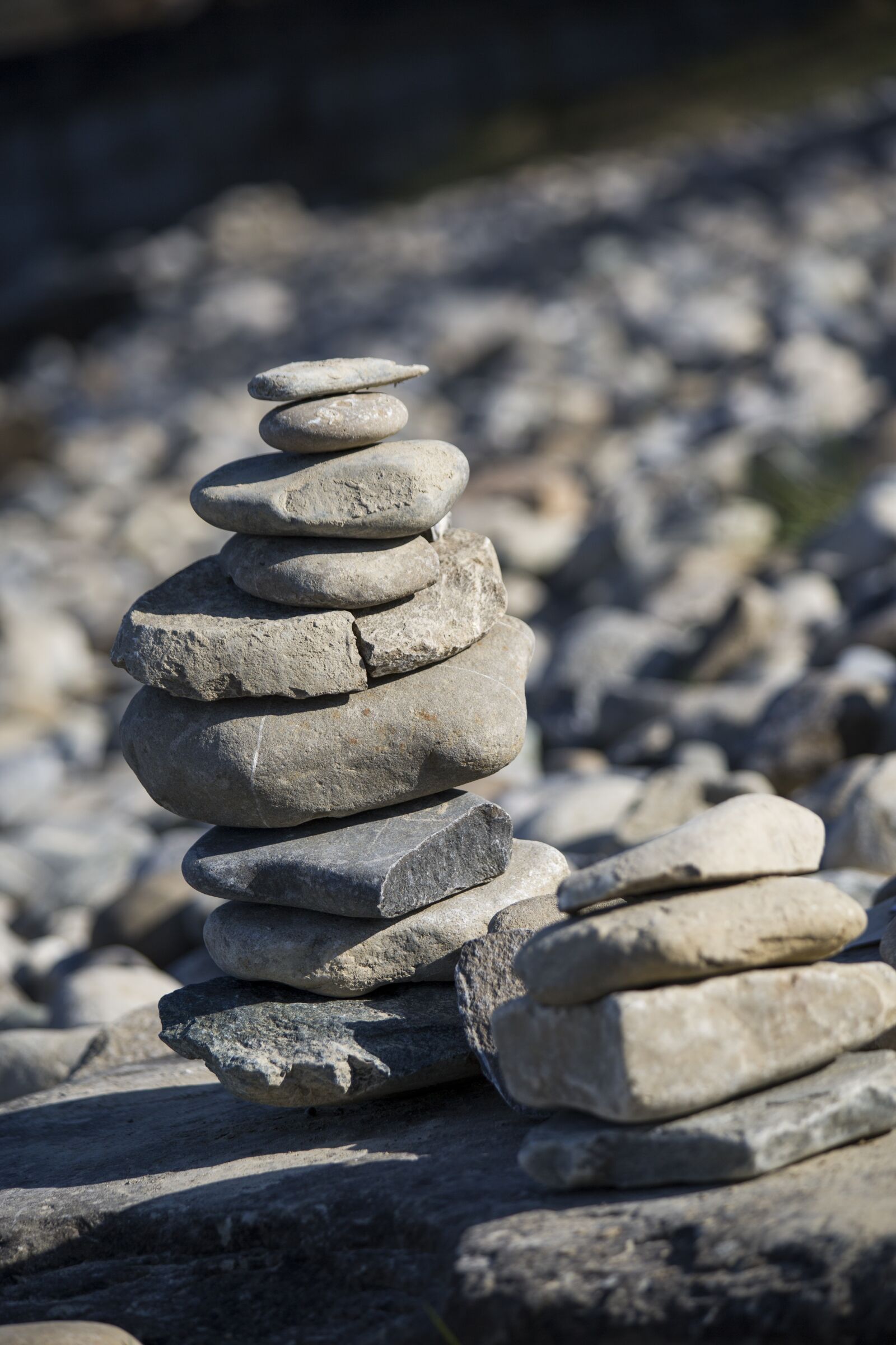 Canon EF 70-300mm F4-5.6 IS USM sample photo. Stones, artwork, stone figure photography